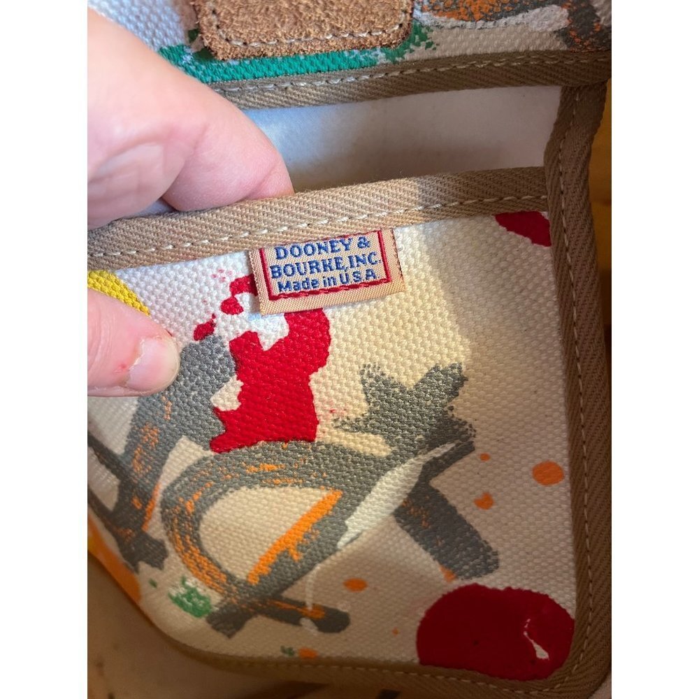 Dooney & Bourke Y2K Painted Graffiti Scribbles Crayon Bag Satchel - Picture 7 of 8